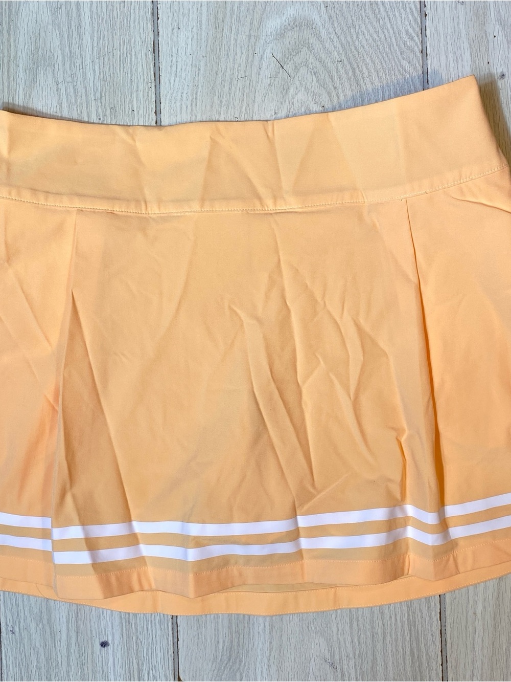 NWT Calia Golf Side Zip Skort Women Size 12 Orange Athletic Pleated Skirt Shorts